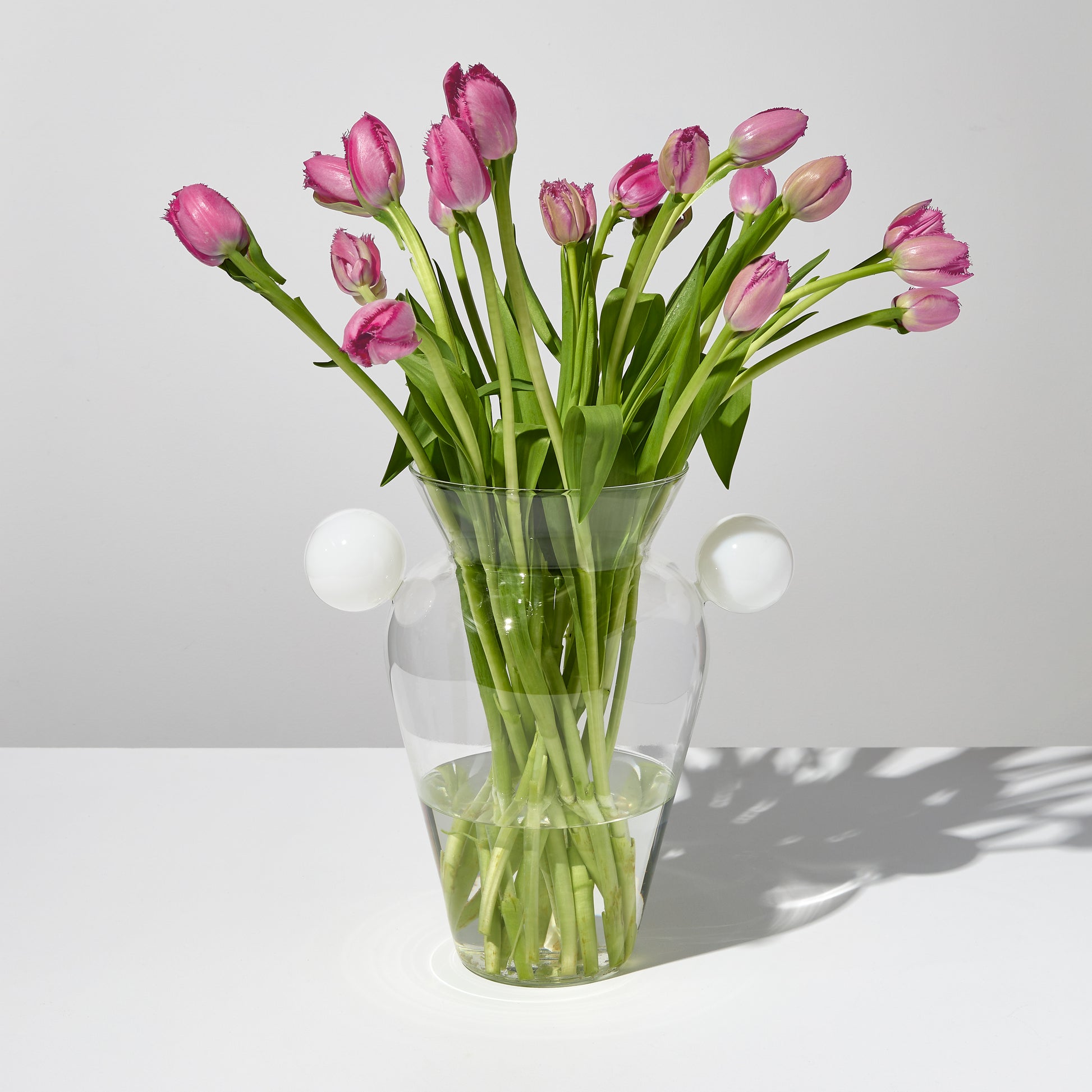 GEO URN - CLEAR + WHITE - Fazeek Home Decor Vases
