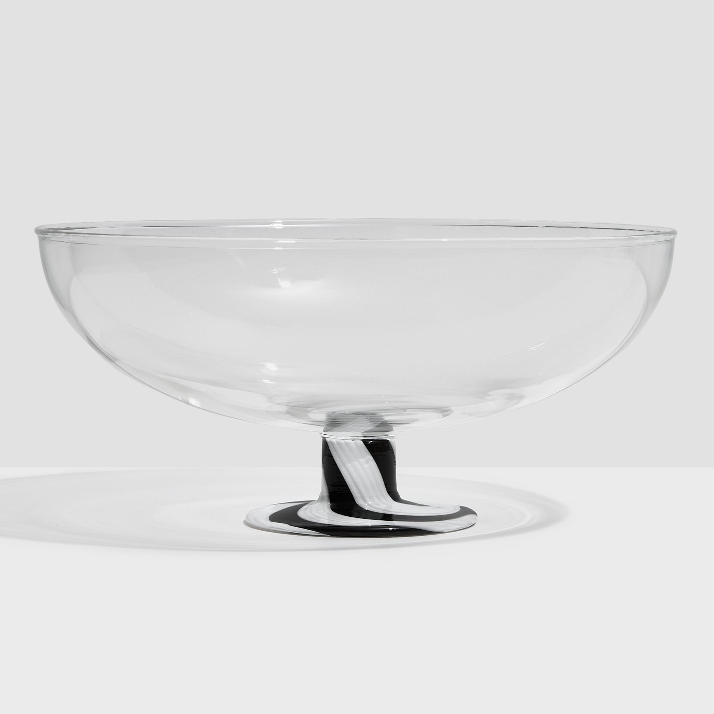 SWIRL SALAD BOWL - BLACK/WHITE