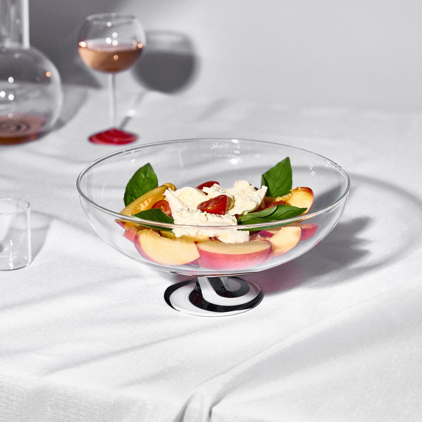 SWIRL SALAD BOWL - BLACK/WHITE