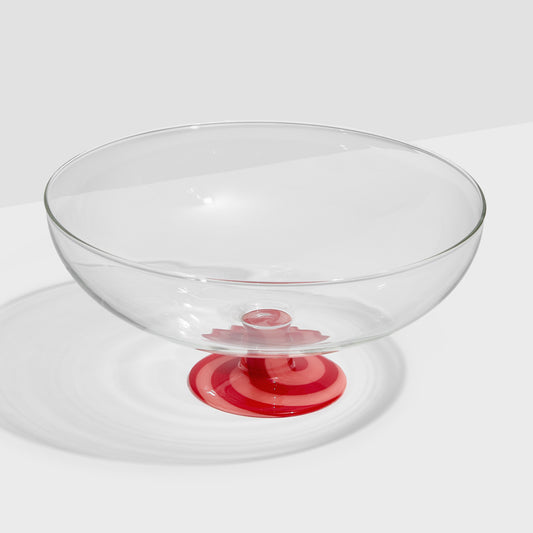 SWIRL SALAD BOWL - RED/PINK