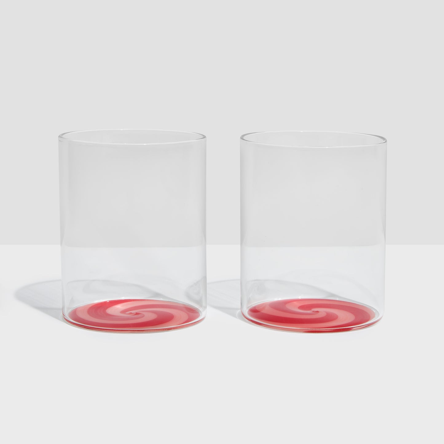 TWO X SWIRL TUMBLERS - RED/PINK
