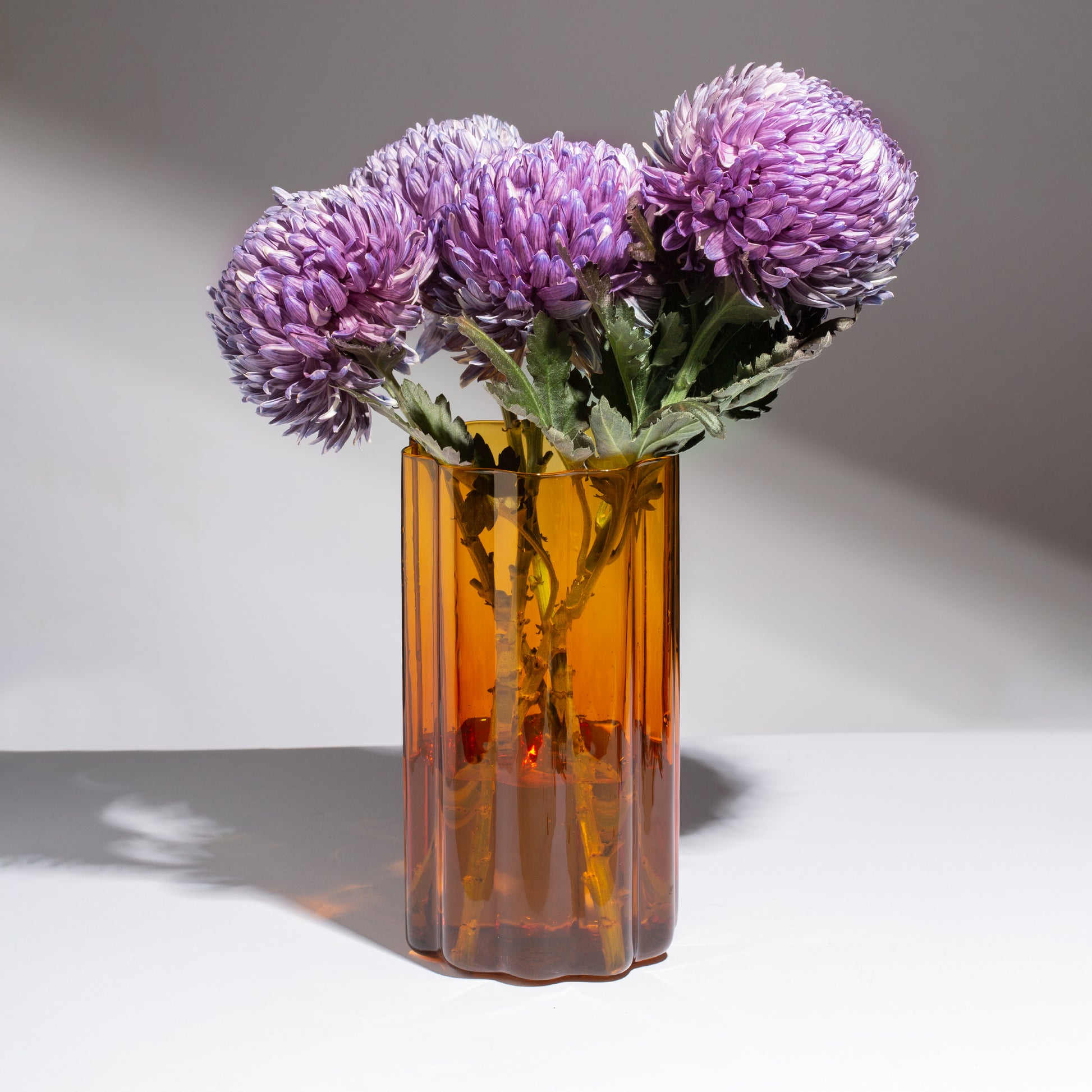 WAVE VASE - AMBER - Fazeek Home Decor Vases