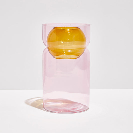 BALANCE VASE - PINK + AMBER - Fazeek Home Decor Vases