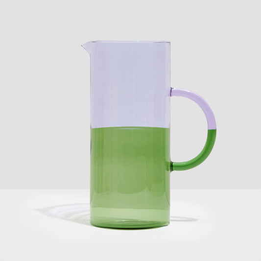 TWO TONE PITCHER - LILAC + GREEN - Fazeek Drinkware Glasses