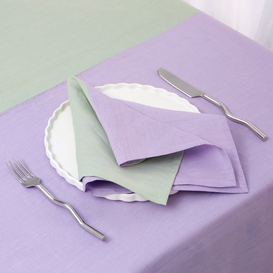 TWO x HALF HALF NAPKINS - LILAC + SAGE - Fazeek Dining Diningware Bowl