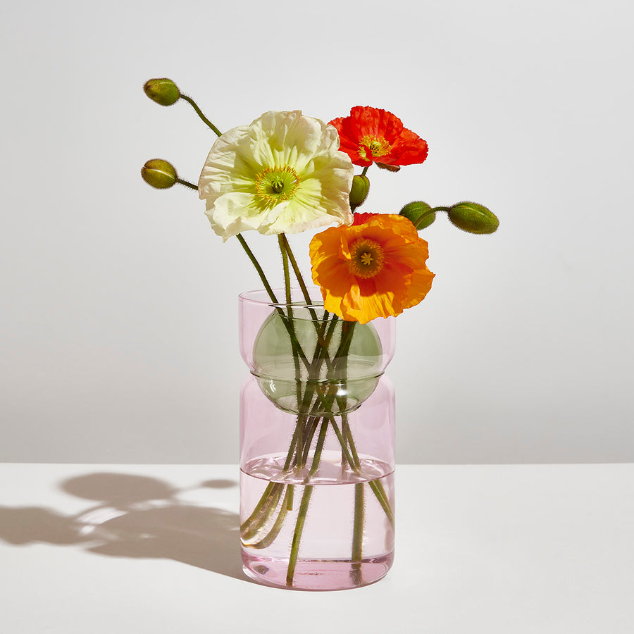 BALANCE VASE - PINK + GREEN - Fazeek Home Decor Vases