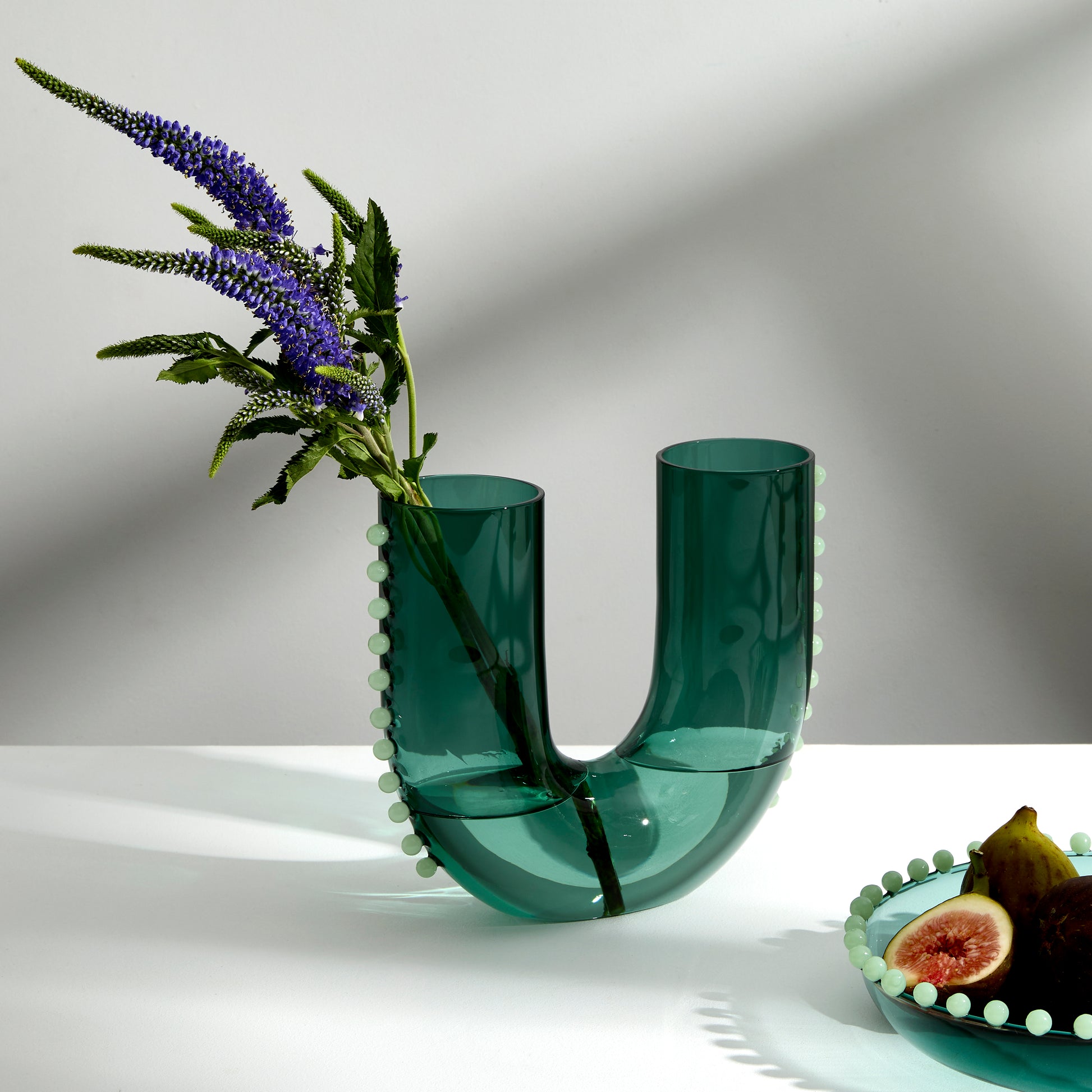 PEARL U VASE - TEAL + JADE - Fazeek Home Decor Vases