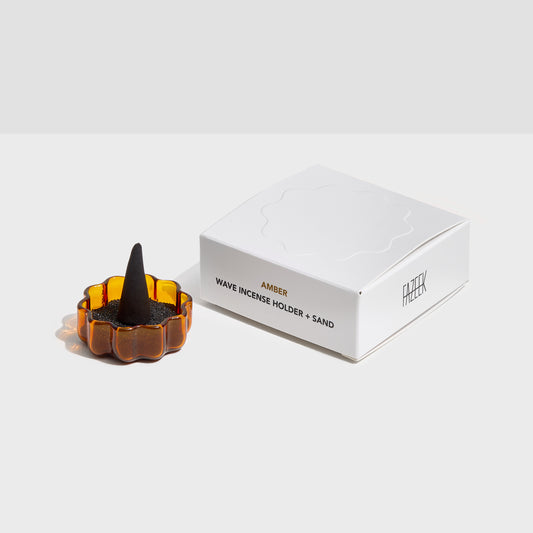 WAVE INCENSE HOLDER - AMBER