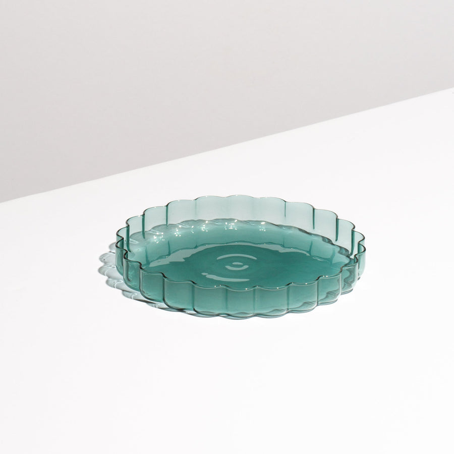 WAVE PLATE - TEAL - Fazeek Dining Diningware Plate
