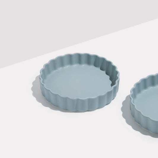 TWO X WAVE BOWLS - BLUE - Fazeek Dining Diningware Bowl