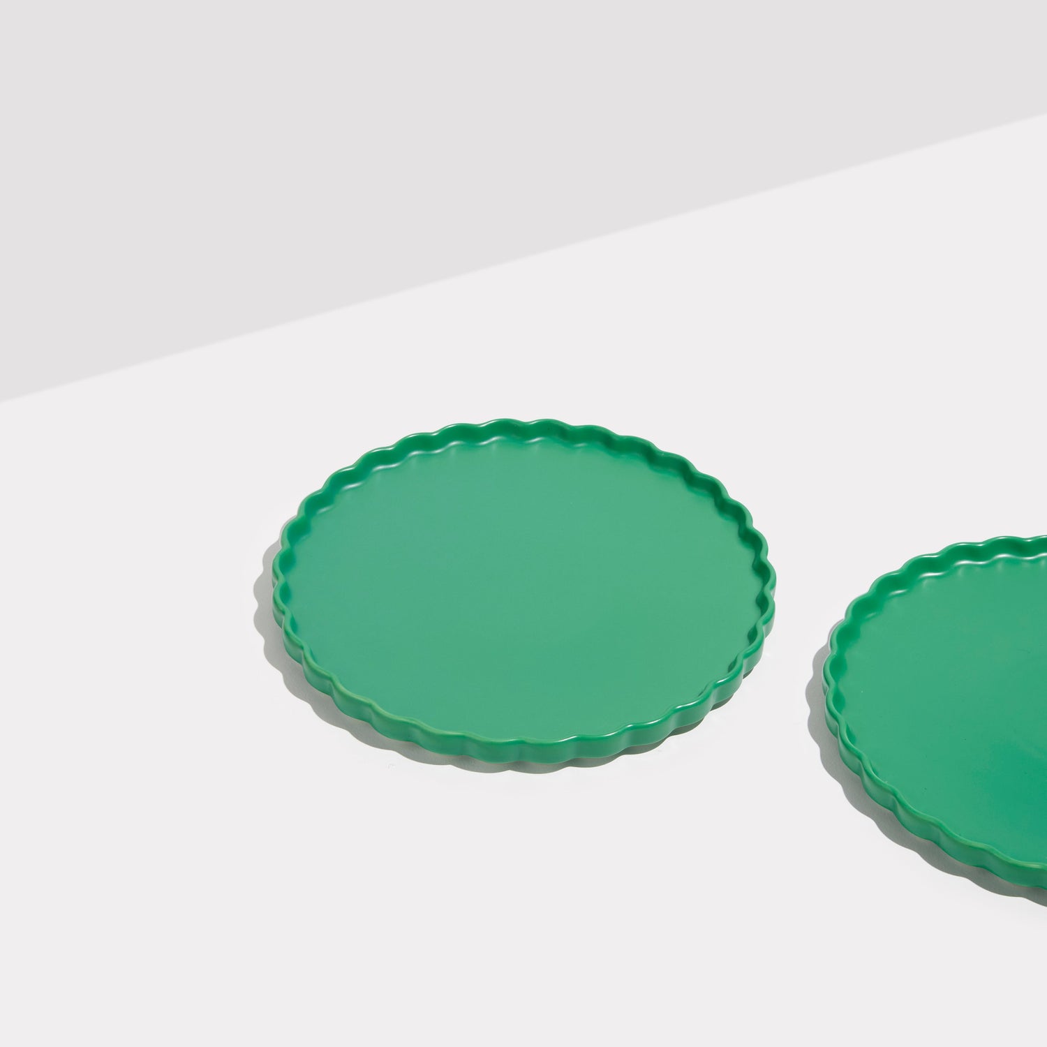 TWO X WAVE SIDE PLATES - GREEN - Fazeek Dining Diningware Bowl