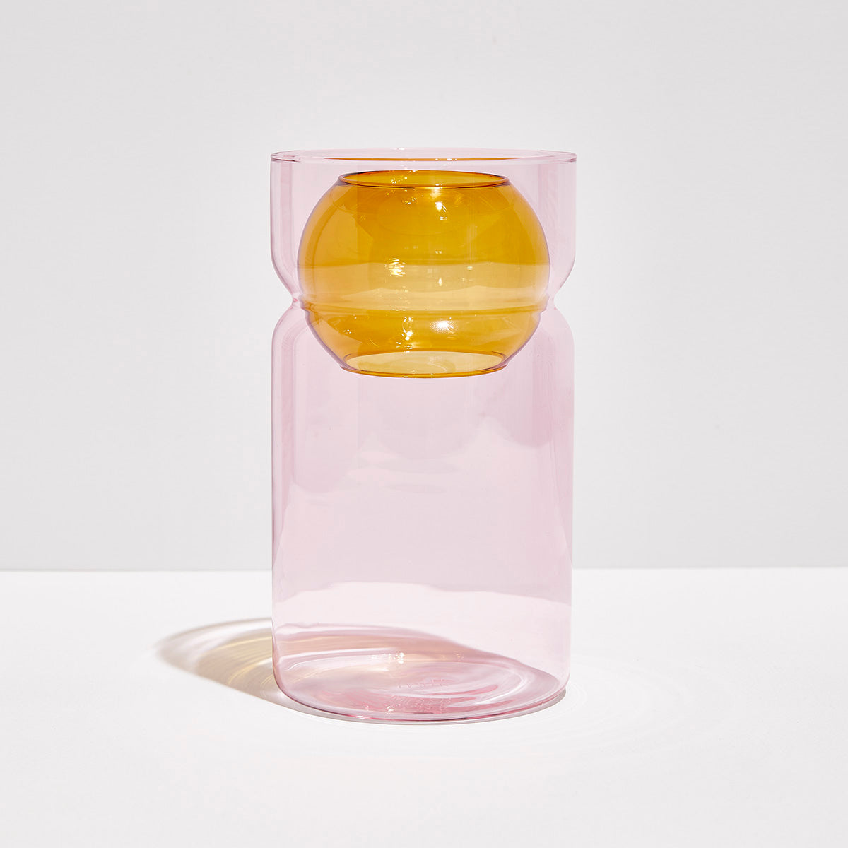 BALANCE VASE - PINK + AMBER