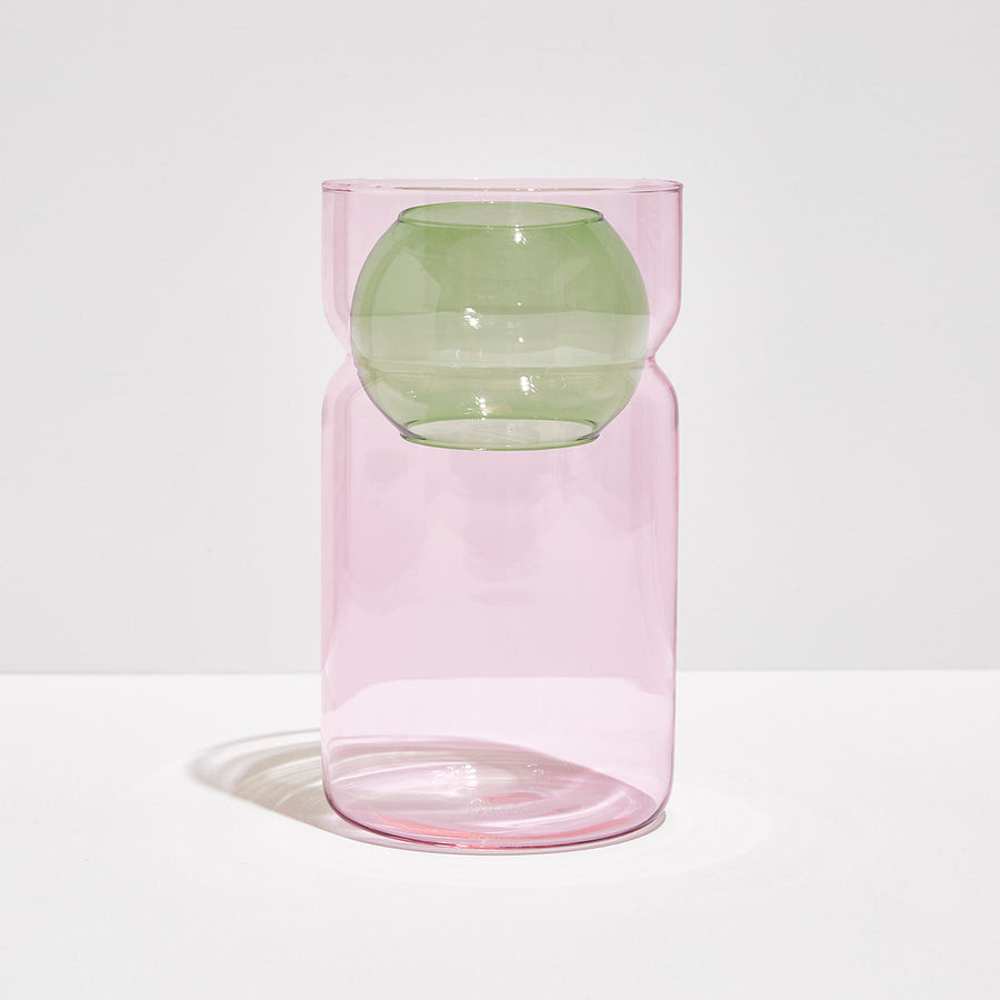 BALANCE VASE - PINK + GREEN - Fazeek Home Decor Vases