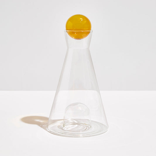 VICE VERSA CARAFE - CLEAR + AMBER - Fazeek Drinkware Home Decor Carafe