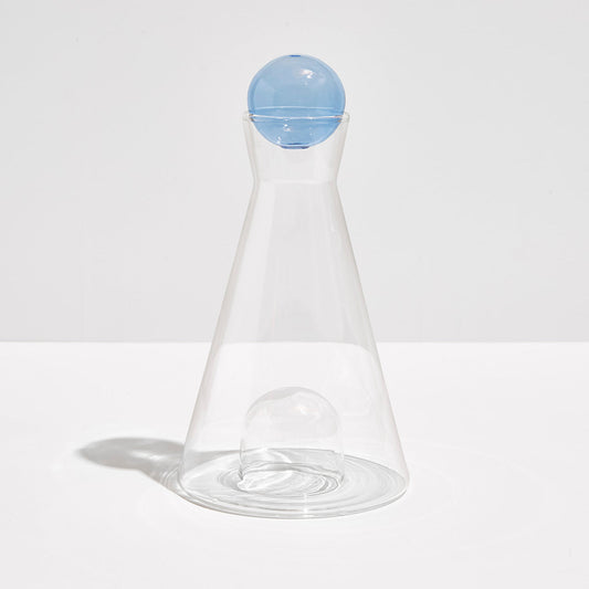 VICE VERSA CARAFE - CLEAR + BLUE - Fazeek Drinkware Home Decor Carafe