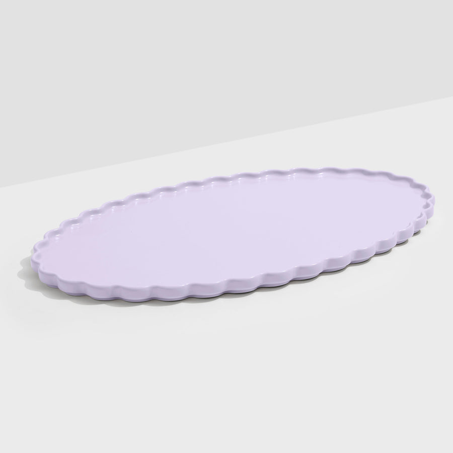 WAVE OVAL PLATTER - LILAC - Fazeek Dining Diningware Bowl